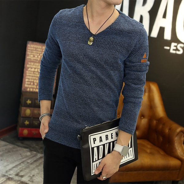 Мъжки плетени пуловери с различен цвят