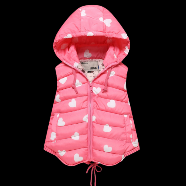 Детски елек с качулка подходящ за момичета - четири модела