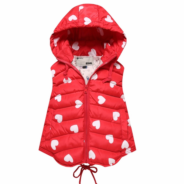 Детски елек с качулка подходящ за момичета - четири модела