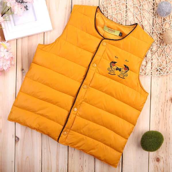 Κομψό παιδικό γυλέκο  σε 4 μοντέλα - μπλε, πορτοκαλί, μαύρο, ροζ χρώμα