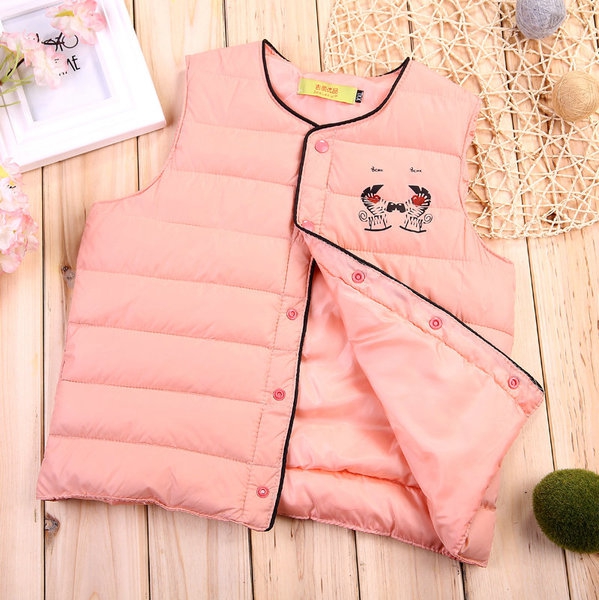 Κομψό παιδικό γυλέκο  σε 4 μοντέλα - μπλε, πορτοκαλί, μαύρο, ροζ χρώμα