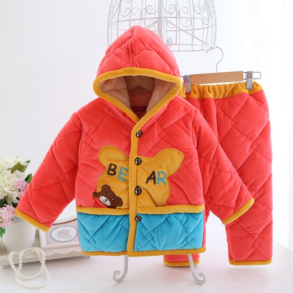 Детски комплект от горнище и долнише с качулка  - за момчета и момичета