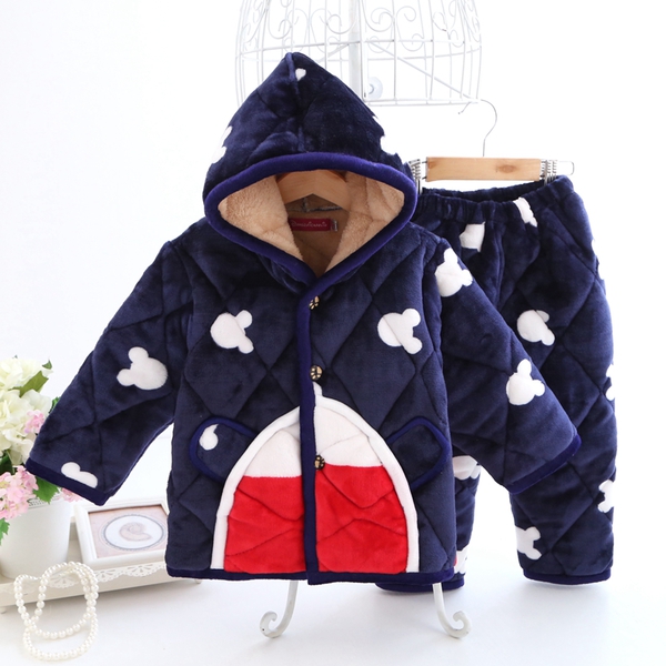 Детски комплект от горнище и долнише с качулка  - за момчета и момичета