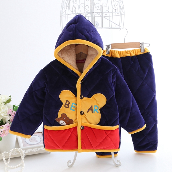 Детски комплект от горнище и долнише с качулка  - за момчета и момичета