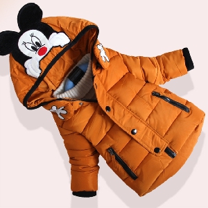 Детски якета с качулка мики маус - 4 цвята