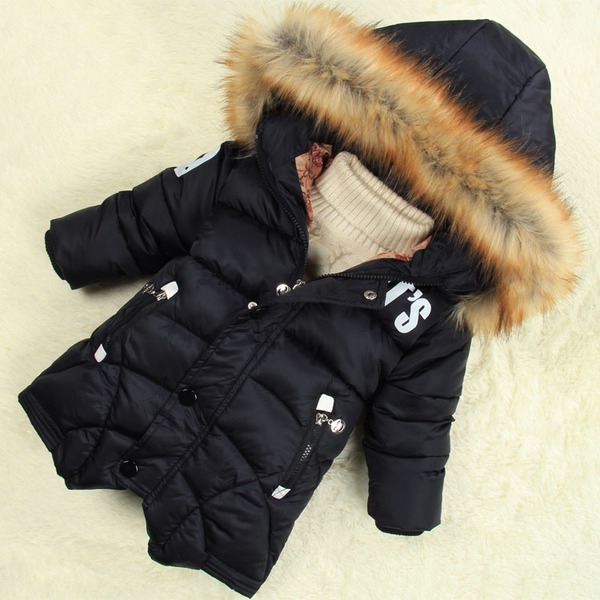 Зимни якета за деца с качулка  - сини, зелени, червени, черни