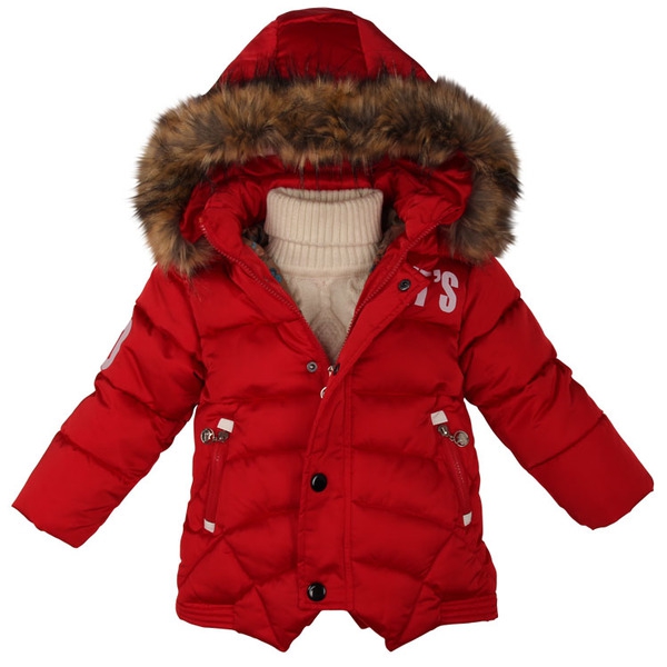 Зимни якета за деца с качулка  - сини, зелени, червени, черни