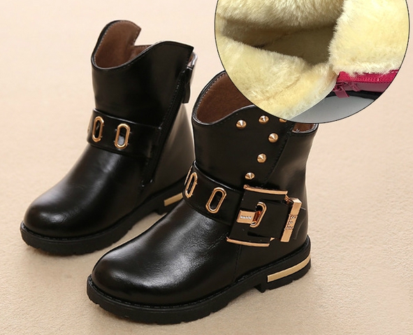 Φτηνές μπότες για κορίτσια και γυναίκες από τεχνητό δέρμα σε κόκκινο, μαύρο, ροζ χρώμα