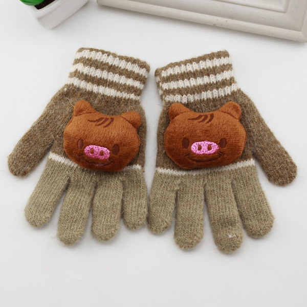 Зимни стилни ръкавици подходящи за деца от 4 до 8 години