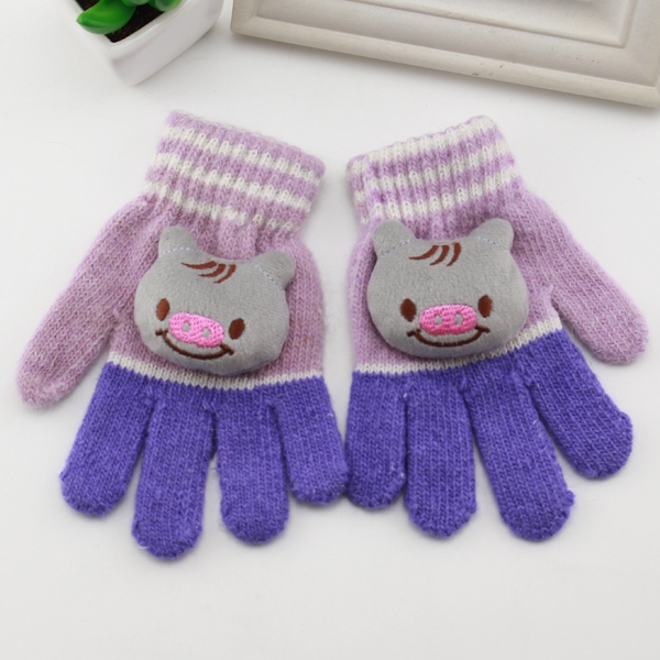 Зимни стилни ръкавици подходящи за деца от 4 до 8 години