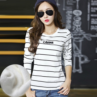 Дебели и тънки дамски блузи в син и бял цвят