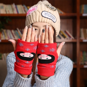 Детски стилни зимни ръкавици в различни цветови модела