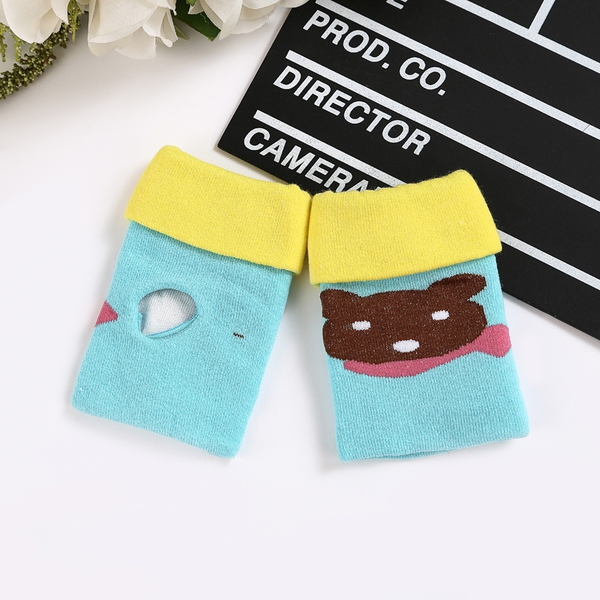 Детски стилни зимни ръкавици в различни цветови модела