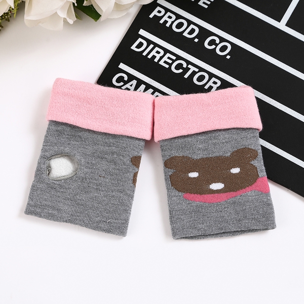 Детски стилни зимни ръкавици в различни цветови модела