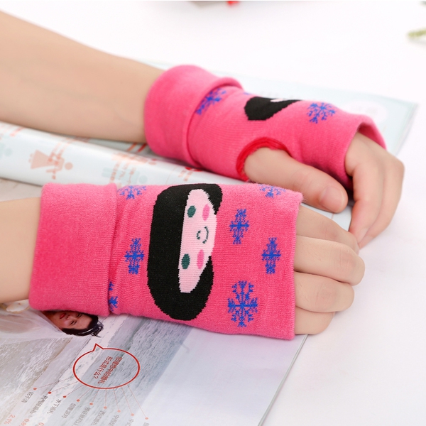 Детски стилни зимни ръкавици в различни цветови модела