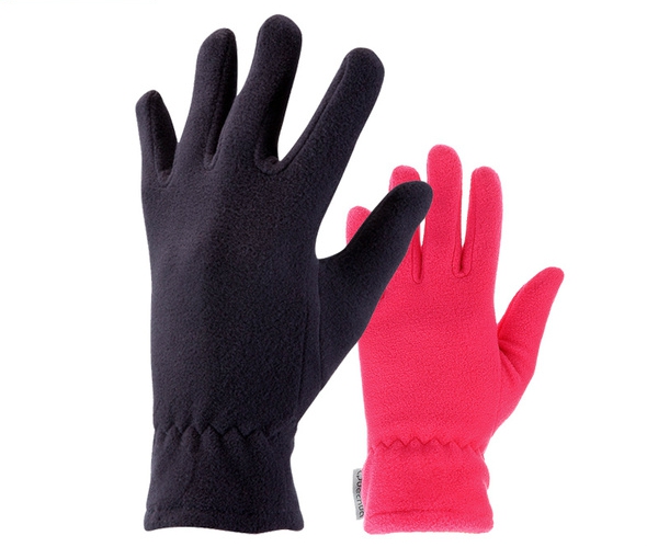 Детски зимни ръкавици - розови и черни - за момчета и момичета