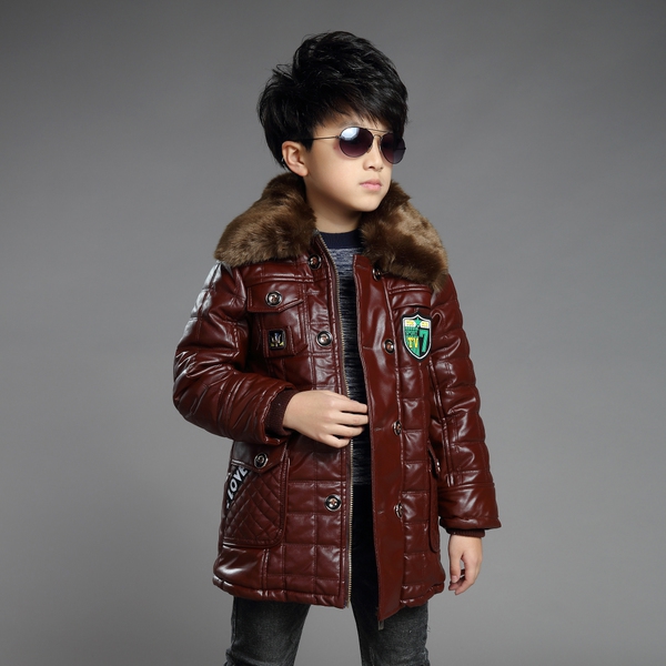 Зимни детски кожени якета за момчета  - стилни и модерни - в различни топ модели