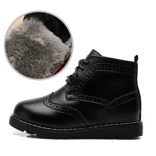 Детски зимни ботуши за момичета - различни модели - червени, черни