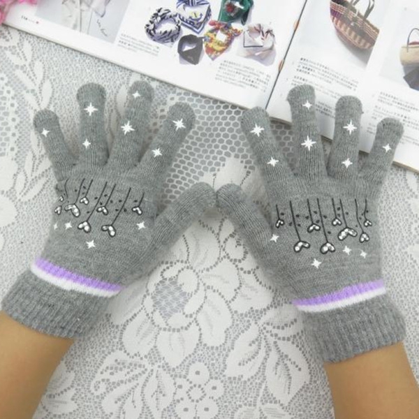 Детски зимни ръкавици - червени, лилави, сини, сиви, розови и черни