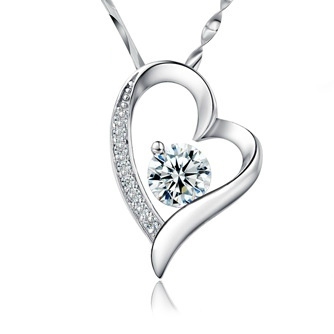 Дамски елегантни огърлици в сребрист цвят