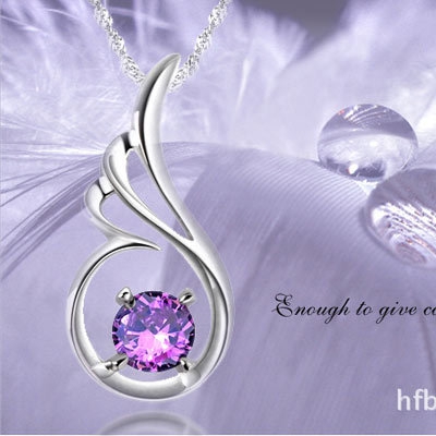 Дамски елегантни огърлици в сребрист цвят