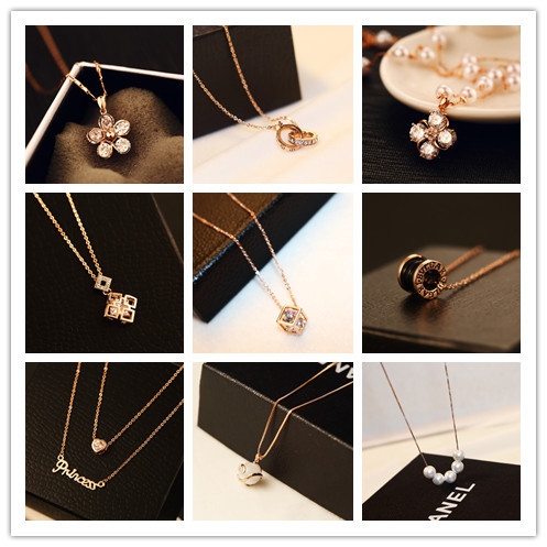 Дамска огърлица с циркониев кристал