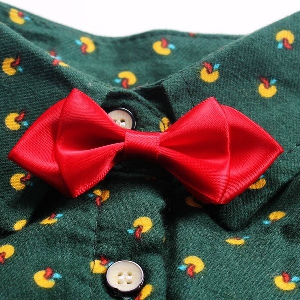 Παιδικό πουκάμισο με μακριά μανίκια σε δύο μοτίβα - μωβ και πράσινο