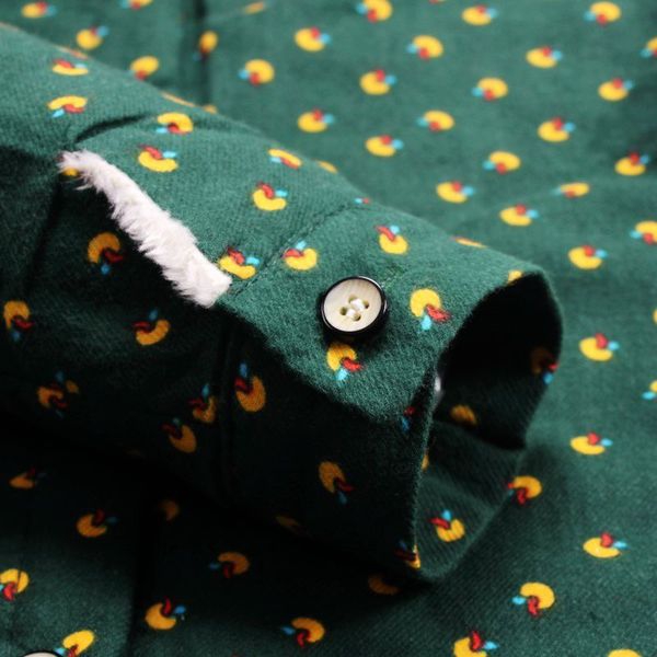 Παιδικό πουκάμισο με μακριά μανίκια σε δύο μοτίβα - μωβ και πράσινο