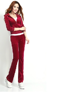 Дамски стилен и елегантен комплект от блуза и панталони - различни модели - сини, червени, оранжеви, лилави