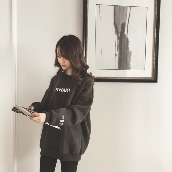 Дамска блуза в кафяв и черен цвят