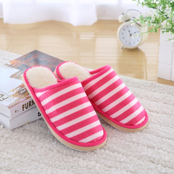 Универсални домашни чехли - за мъже и жени - сини, червени, раирани