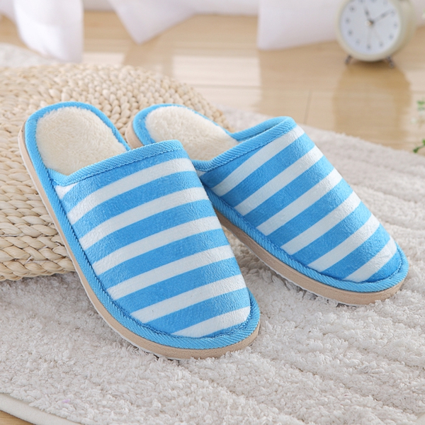 Универсални домашни чехли - за мъже и жени - сини, червени, раирани