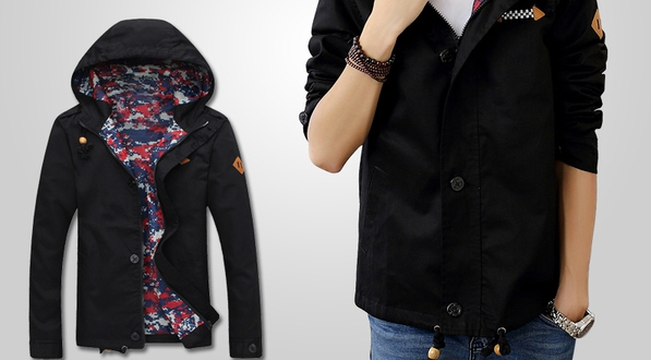 Мъжко пролетно яке с качулка - няколко модела