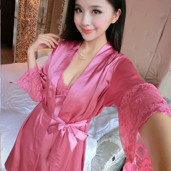 Γυναικείες σέξι πιτζάμες με μακριά μανίκια σε διάφορα χρώματα