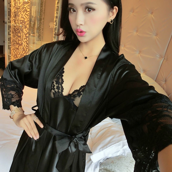 Γυναικείες σέξι πιτζάμες με μακριά μανίκια σε διάφορα χρώματα