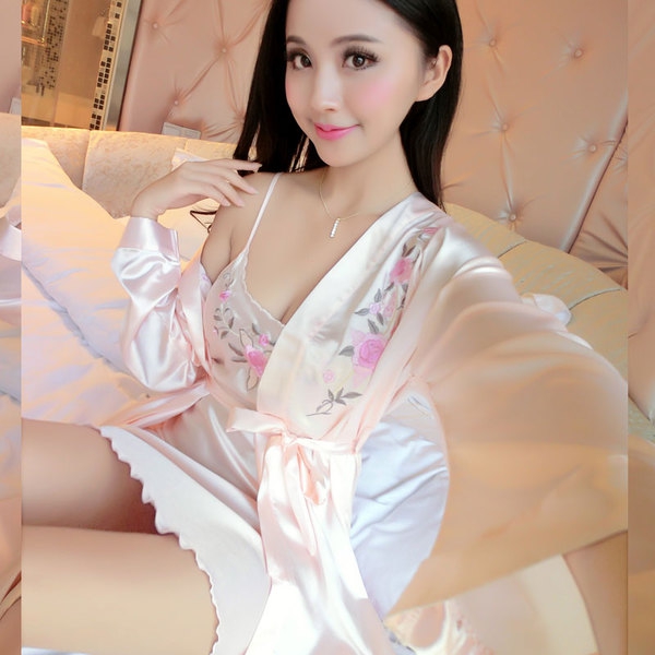 Γυναικείες σέξι πιτζάμες με μακριά μανίκια σε διάφορα χρώματα