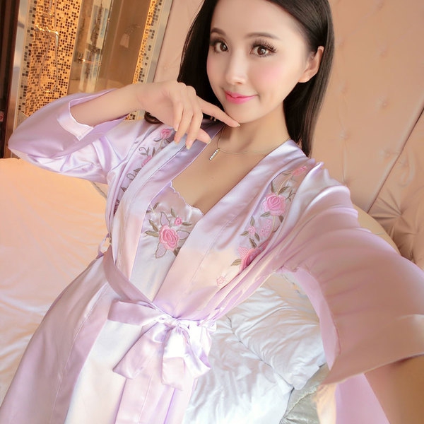 Γυναικείες σέξι πιτζάμες με μακριά μανίκια σε διάφορα χρώματα