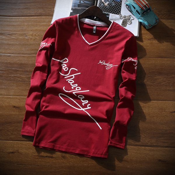 Мъжки пролетни тениски различни модели и цветове - червен, син, черен, бял