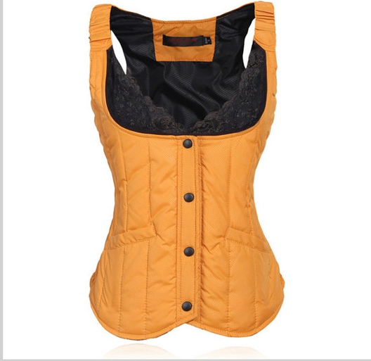 Дамска жилетка без ръкави - различни цветове - оранжев, син, червен, лилав