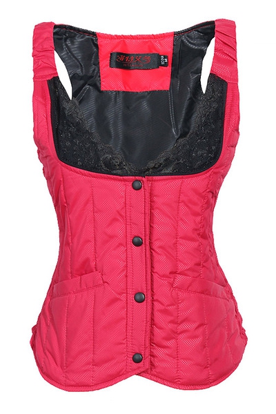 Дамска жилетка без ръкави - различни цветове - оранжев, син, червен, лилав