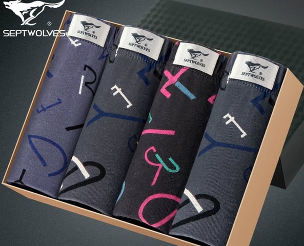 Комплект мъжко бельо от 4 броя боксерки - различни модели