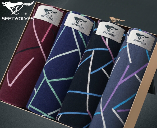 Комплект мъжко бельо от 4 броя боксерки - различни модели