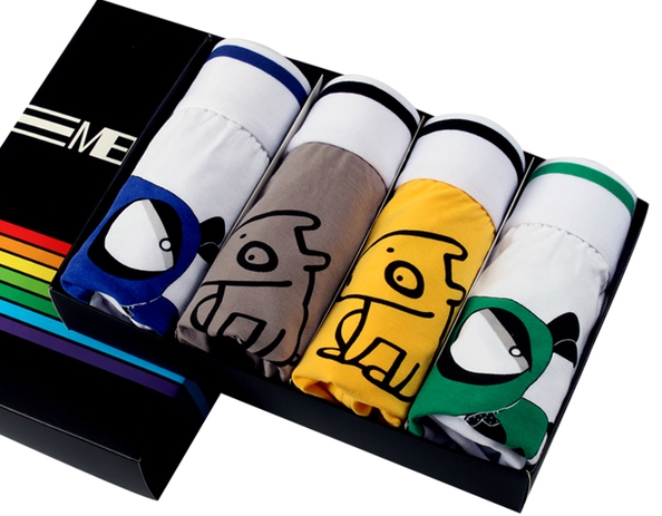 Комплект от мъжко бельо - 4 боксерки - различна комбинация от модели