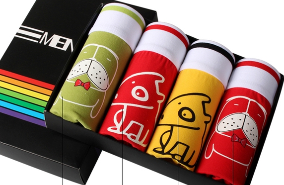 Комплект от мъжко бельо - 4 боксерки - различна комбинация от модели