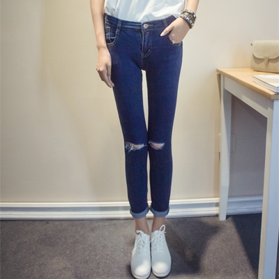 Небрежни дамски дънки - 4 модела 