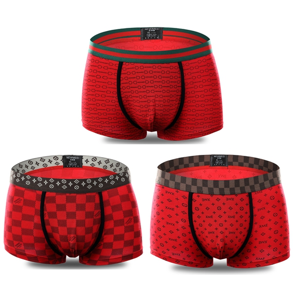 Различни комплекти мъжки боксерки - 3 и 4 броя - червени, жълти, оранжеви, сиви, черни, кафяви и вариант чорапи и боксерки