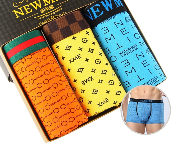 Различни комплекти мъжки боксерки - 3 и 4 броя - червени, жълти, оранжеви, сиви, черни, кафяви и вариант чорапи и боксерки