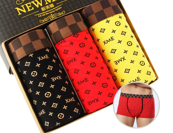 Различни комплекти мъжки боксерки - 3 и 4 броя - червени, жълти, оранжеви, сиви, черни, кафяви и вариант чорапи и боксерки