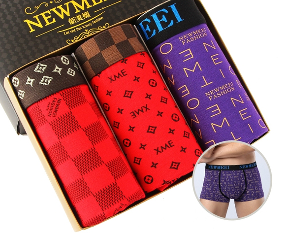 Различни комплекти мъжки боксерки - 3 и 4 броя - червени, жълти, оранжеви, сиви, черни, кафяви и вариант чорапи и боксерки