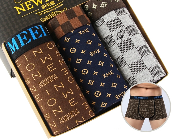 Различни комплекти мъжки боксерки - 3 и 4 броя - червени, жълти, оранжеви, сиви, черни, кафяви и вариант чорапи и боксерки